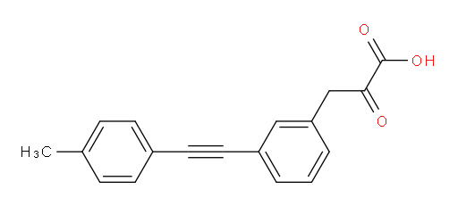 2-oxo-3-(3-(p-tolylethynyl)phenyl)propanoic acid
