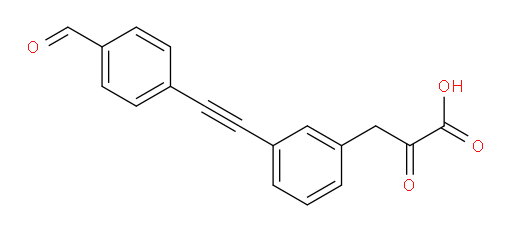 3-(3-((4-formylphenyl)ethynyl)phenyl)-2-oxopropanoic acid