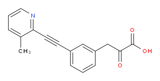 3-(3-((3-methylpyridin-2-yl)ethynyl)phenyl)-2-oxopropanoic acid