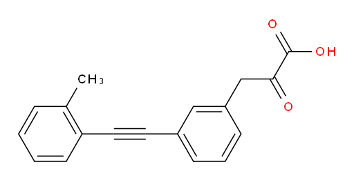 2-oxo-3-(3-(o-tolylethynyl)phenyl)propanoic acid
