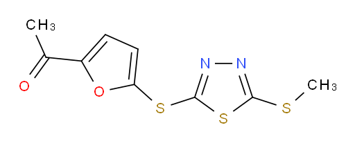 1-(5-((5-(methylthio)-1,3,4-thiadiazol-2-yl)thio)furan-2-yl)ethanone