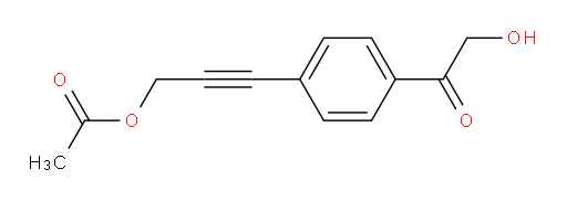 3-(4-(2-hydroxyacetyl)phenyl)prop-2-yn-1-yl acetate