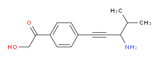 1-(4-(3-amino-4-methylpent-1-yn-1-yl)phenyl)-2-hydroxyethanone