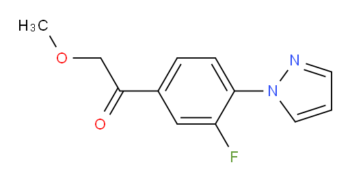 1-(3-fluoro-4-(1H-pyrazol-1-yl)phenyl)-2-methoxyethanone