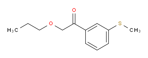 1-(3-(methylthio)phenyl)-2-propoxyethanone