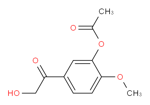 5-(2-hydroxyacetyl)-2-methoxyphenyl acetate
