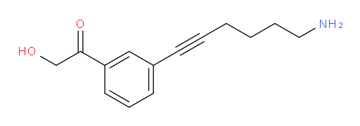 1-(3-(6-aminohex-1-yn-1-yl)phenyl)-2-hydroxyethanone