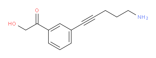 1-(3-(5-aminopent-1-yn-1-yl)phenyl)-2-hydroxyethanone