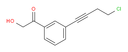 1-(3-(4-chlorobut-1-yn-1-yl)phenyl)-2-hydroxyethanone