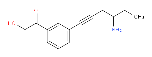 1-(3-(4-aminohex-1-yn-1-yl)phenyl)-2-hydroxyethanone