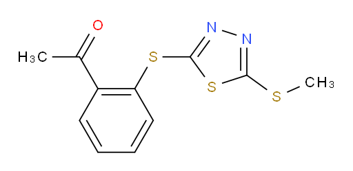1-(2-((5-(methylthio)-1,3,4-thiadiazol-2-yl)thio)phenyl)ethanone