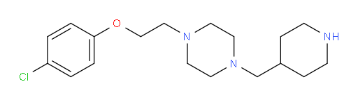 1-(2-(4-chlorophenoxy)ethyl)-4-(piperidin-4-ylmethyl)piperazine