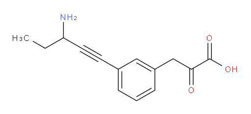 3-(3-(3-aminopent-1-yn-1-yl)phenyl)-2-oxopropanoic acid