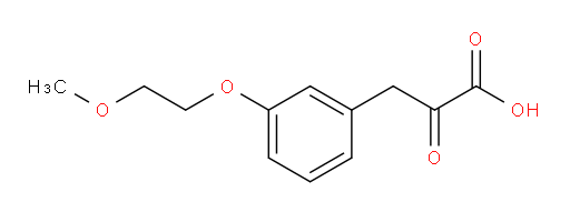 3-(3-(2-methoxyethoxy)phenyl)-2-oxopropanoic acid