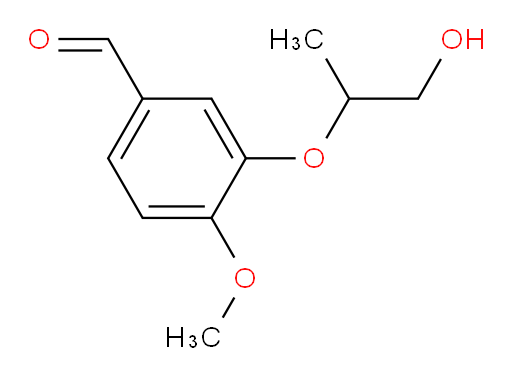 3-((1-hydroxypropan-2-yl)oxy)-4-methoxybenzaldehyde