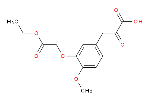 3-(3-(2-ethoxy-2-oxoethoxy)-4-methoxyphenyl)-2-oxopropanoic acid