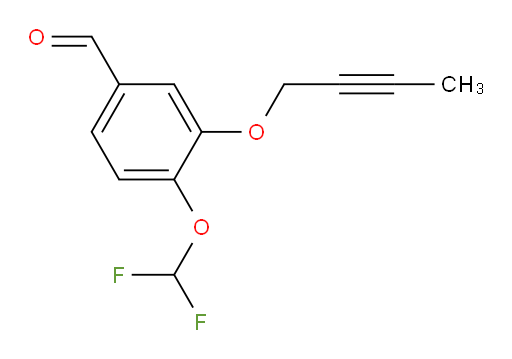 3-(but-2-yn-1-yloxy)-4-(difluoromethoxy)benzaldehyde