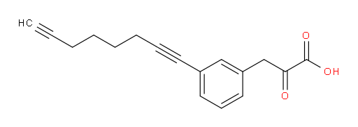 3-(3-(octa-1,7-diyn-1-yl)phenyl)-2-oxopropanoic acid
