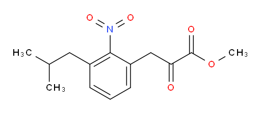 methyl 3-(3-isobutyl-2-nitrophenyl)-2-oxopropanoate