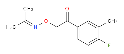 1-(4-fluoro-3-methylphenyl)-2-((propan-2-ylideneamino)oxy)ethanone