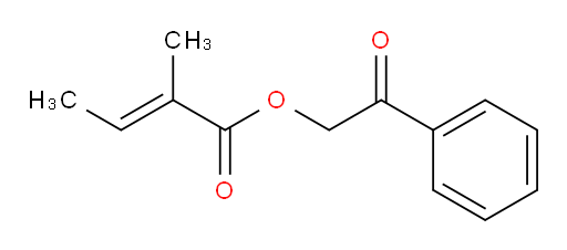 (E)-2-oxo-2-phenylethyl 2-methylbut-2-enoate