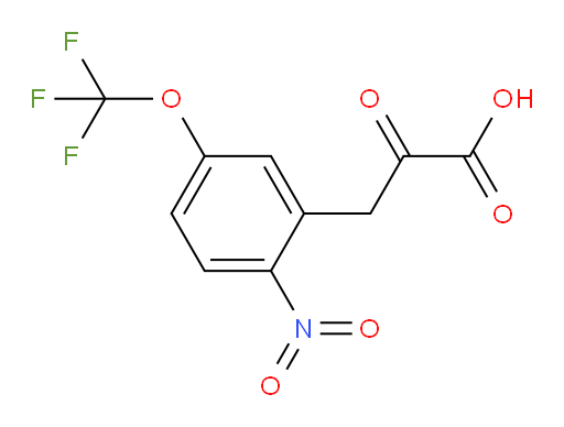 3-(2-nitro-5-(trifluoromethoxy)phenyl)-2-oxopropanoic acid