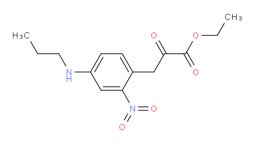 ethyl 3-(2-nitro-4-(propylamino)phenyl)-2-oxopropanoate