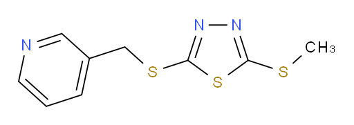 2-(methylthio)-5-((pyridin-3-ylmethyl)thio)-1,3,4-thiadiazole