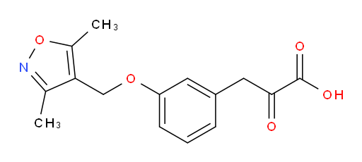 3-(3-((3,5-dimethylisoxazol-4-yl)methoxy)phenyl)-2-oxopropanoic acid