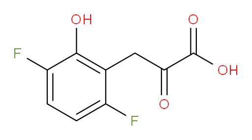 3-(3,6-difluoro-2-hydroxyphenyl)-2-oxopropanoic acid