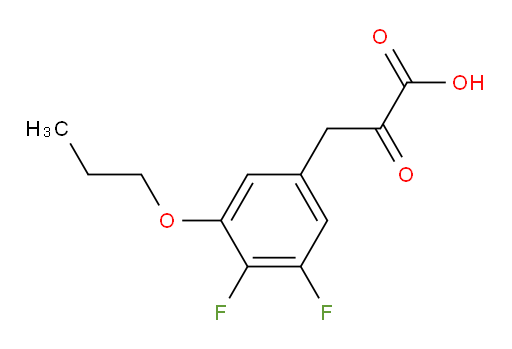 3-(3,4-difluoro-5-propoxyphenyl)-2-oxopropanoic acid