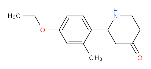 2-(4-ethoxy-2-methylphenyl)piperidin-4-one