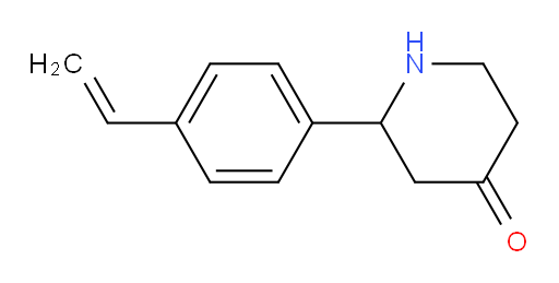 2-(4-vinylphenyl)piperidin-4-one