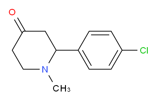 2-(4-chlorophenyl)-1-methylpiperidin-4-one