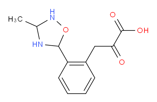 3-(2-(3-methyl-1,2,4-oxadiazolidin-5-yl)phenyl)-2-oxopropanoic acid