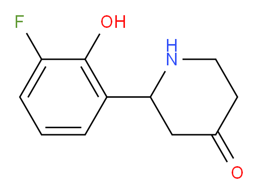 2-(3-fluoro-2-hydroxyphenyl)piperidin-4-one