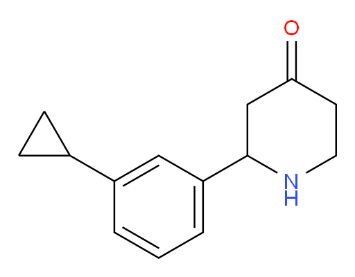 2-(3-cyclopropylphenyl)piperidin-4-one