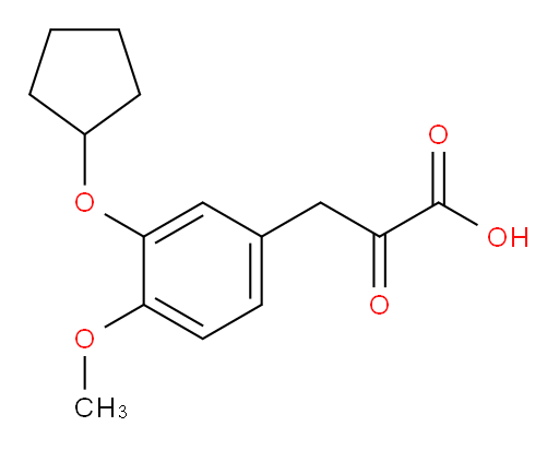 3-(3-(cyclopentyloxy)-4-methoxyphenyl)-2-oxopropanoic acid