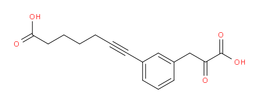 7-(3-(2-carboxy-2-oxoethyl)phenyl)hept-6-ynoic acid