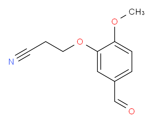 3-(5-formyl-2-methoxyphenoxy)propanenitrile