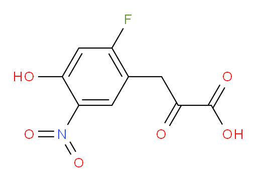 3-(2-fluoro-4-hydroxy-5-nitrophenyl)-2-oxopropanoic acid