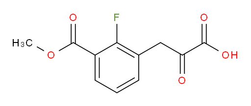 3-(2-fluoro-3-(methoxycarbonyl)phenyl)-2-oxopropanoic acid