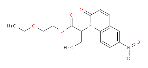 2-ethoxyethyl 2-(6-nitro-2-oxoquinolin-1(2H)-yl)butanoate