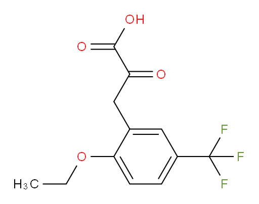 3-(2-ethoxy-5-(trifluoromethyl)phenyl)-2-oxopropanoic acid