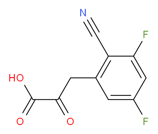 3-(2-cyano-3,5-difluorophenyl)-2-oxopropanoic acid