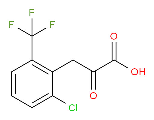 3-(2-chloro-6-(trifluoromethyl)phenyl)-2-oxopropanoic acid
