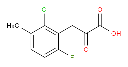3-(2-chloro-6-fluoro-3-methylphenyl)-2-oxopropanoic acid