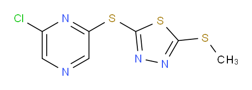 2-((6-chloropyrazin-2-yl)thio)-5-(methylthio)-1,3,4-thiadiazole