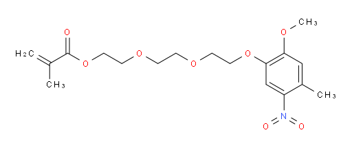 2-(2-(2-(2-methoxy-4-methyl-5-nitrophenoxy)ethoxy)ethoxy)ethyl methacrylate