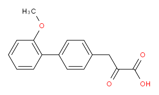 3-(2'-methoxy-[1,1'-biphenyl]-4-yl)-2-oxopropanoic acid